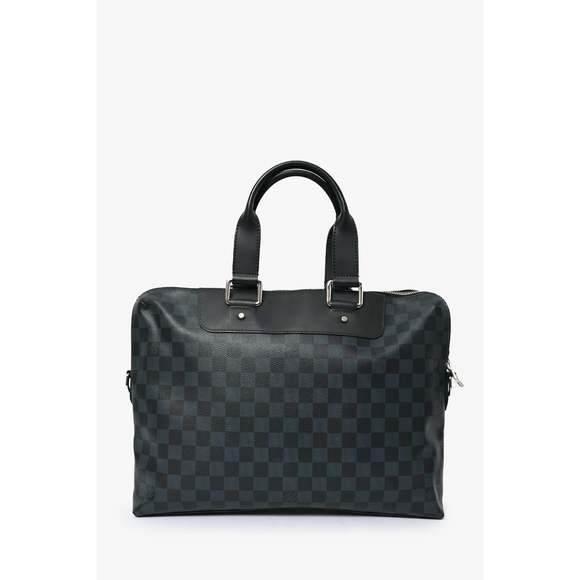 Louis Vuitton 2015 Damier Cobalt Porte Documents Jour Messenger Bag with Strap - Picture 1 of 3